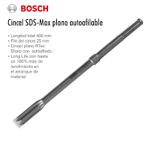 Cincel Cortafrio Plano SDS-MAX Autoafilable 400 Mm – c.2608690124