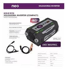 Soldadora Inverter Compacta 170 Amp Electrodo Neo Ie9170