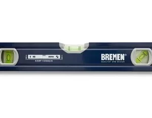 Nivel Bremen Aluminio 120cm 1.20 MT.  Profesional 3 Gotas 7709