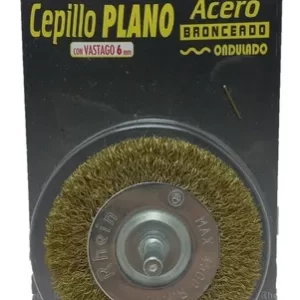 Cepillo Con Eje Acero Bronceado – Plano 75mm Rhein  04630