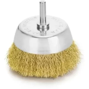 Cepillo Copa Con Vastago (6mm) Para Taladro 50mm Rhein   04627