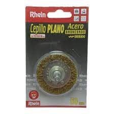 Cepillo Con Eje Acero Bronceado – Plano 50mm Rhein  04629