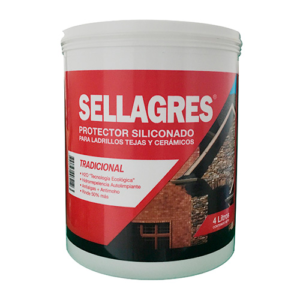 Sellagres Tradicional Base Acuosa x 4 Lts. ladrillos,tejas,ceramicos